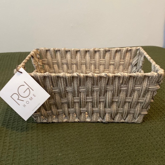 RGI HOME Accents Nwt Gray Basket Poshmark